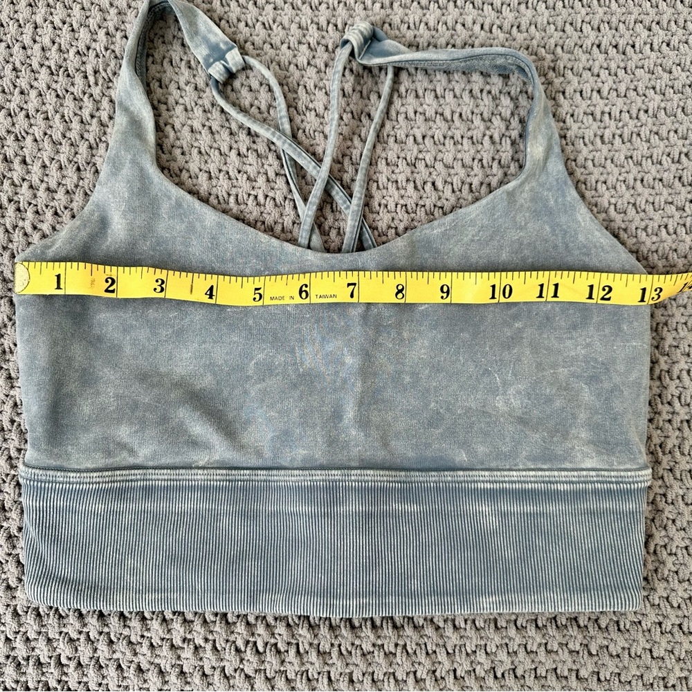 Lululemon Energy Bra Ice Wash Asphalt Gray Size: XS - Picture 3 of 10